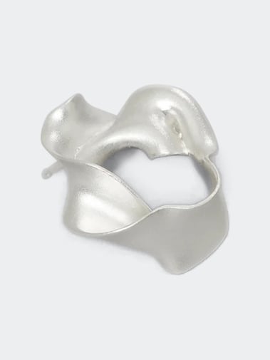 Trine Tuxen Jewelry Pappardelle Earring Silver