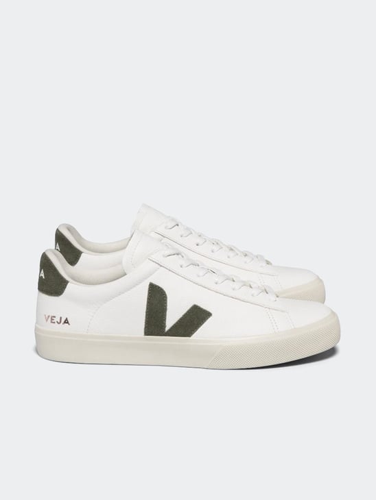 Veja Campo CH-Free Leather White Kaki