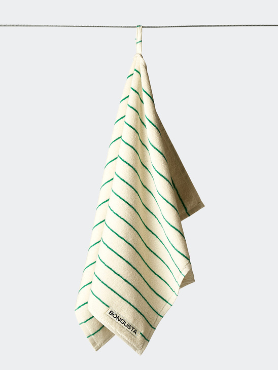 Bongusta Naram Bath Towel Pure White/Grass