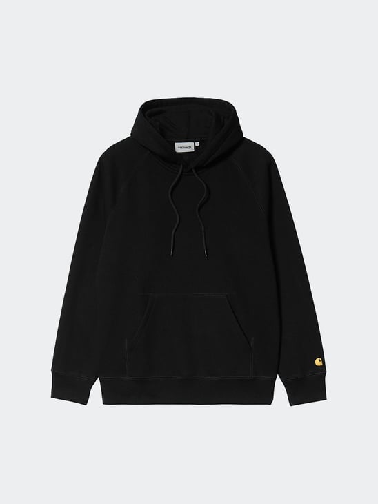 Carhartt WIP Hooded Chase Sweat Black / Gold