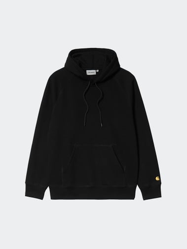 Carhartt WIP Hooded Chase Sweat Black / Gold