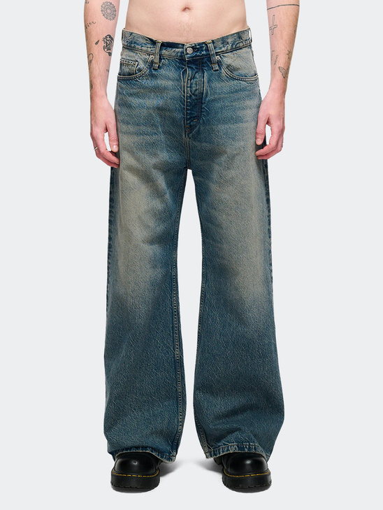Hope Skid Jeans Mid Blue Dirty