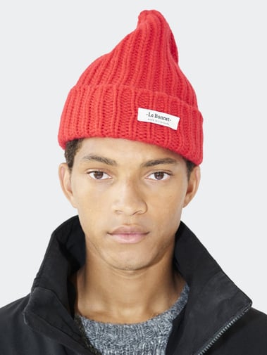 Le Bonnet Beanie Logo Crimson