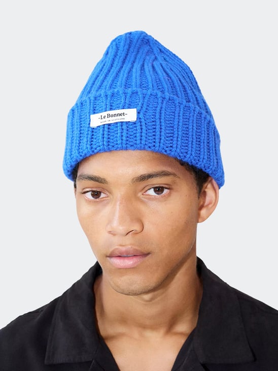 Le Bonnet Beanie Logo Royal Azure