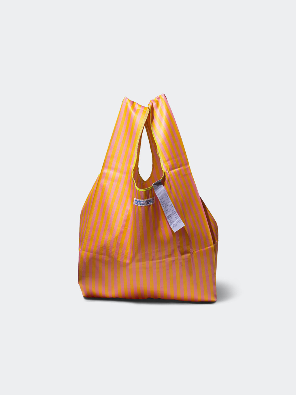 Puebco School Tie Fabric Bag Pink/Yellow