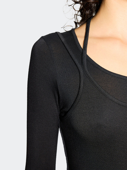 Hope Dual Dress Black Thin Jersey