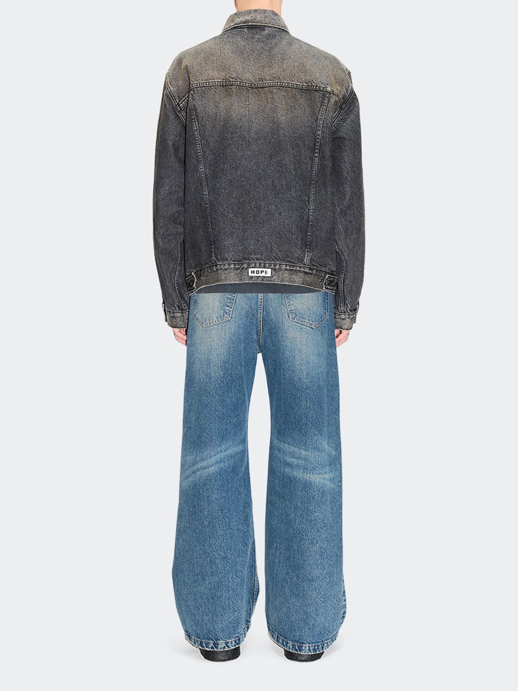 Hope Bold Denim Jacket Heavy Black Vintage