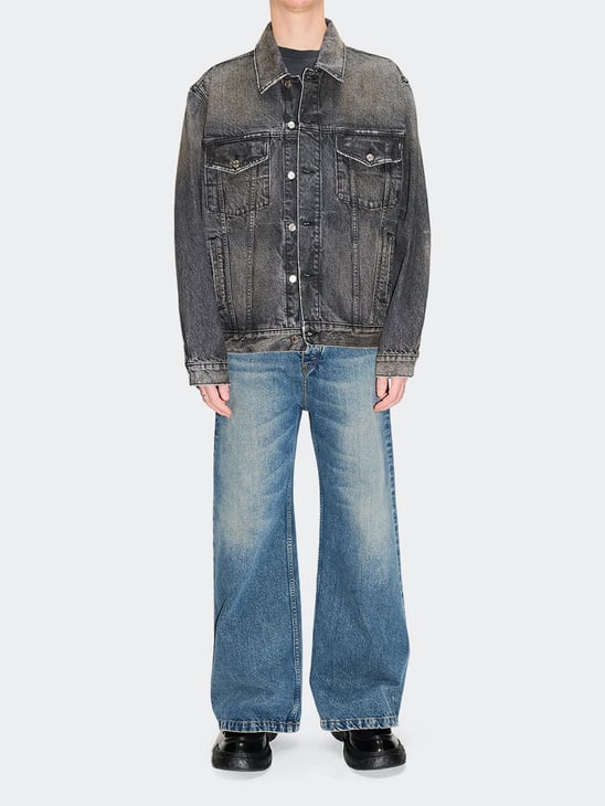 Hope Bold Denim Jacket Heavy Black Vintage