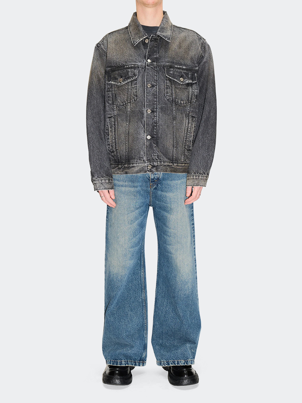 Hope Bold Denim Jacket Heavy Black Vintage