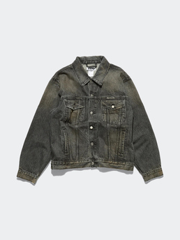 Hope Bold Denim Jacket Heavy Black Vintage
