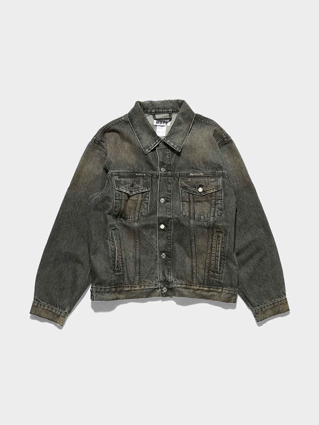 Bold Denim Jacket Heavy Black Vintage - Hope