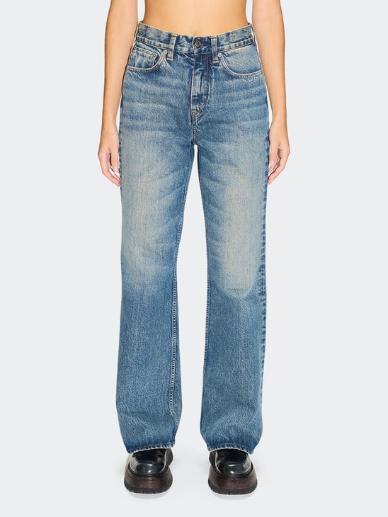 Hope Beat Jeans Mid Blue Dirty