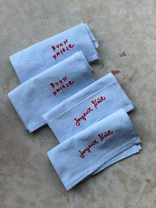 Midnatt Napkin Set Josefin Christmas