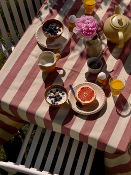 Midnatt Table Cloth Irene Teracotta Yellow