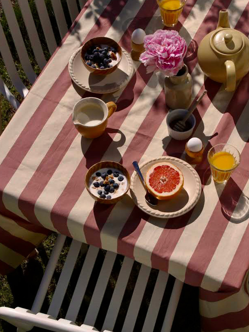 Midnatt Table Cloth Irene Teracotta Yellow