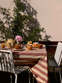 Midnatt Table Cloth Irene Teracotta Yellow