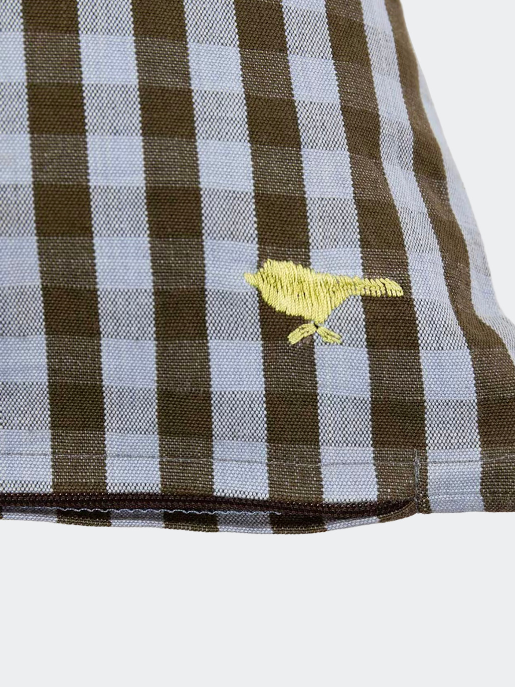 A World of Craft Maria Pillow Case Light Blue/Brown 40x40