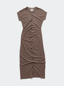 Hope Roll Dress Plum Grey Hemp