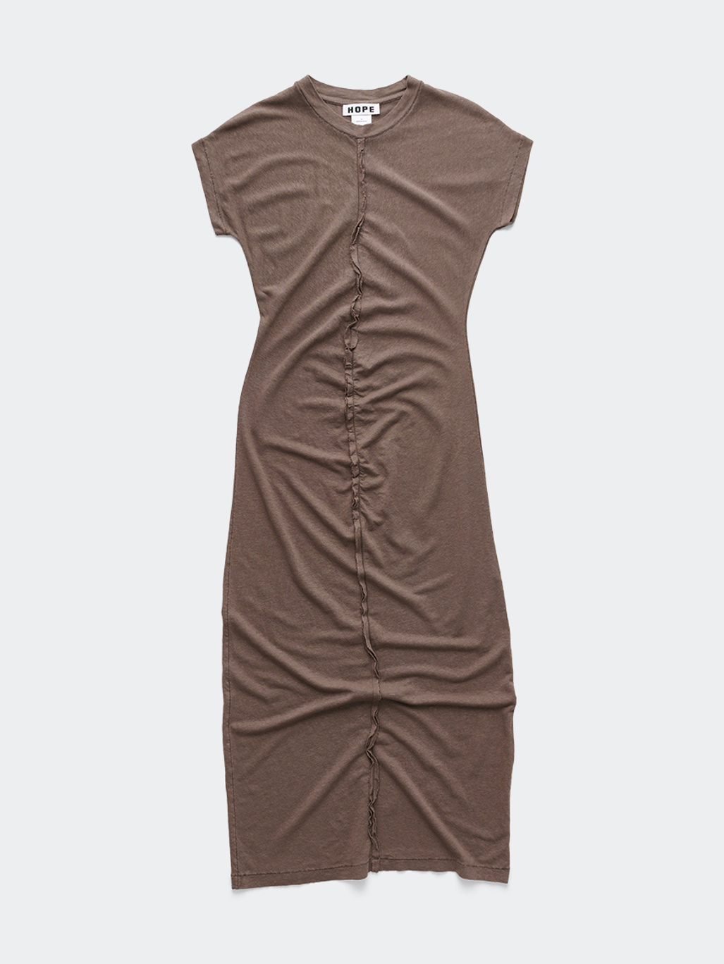 Hope Roll Dress Plum Grey Hemp