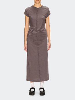 Hope Roll Dress Plum Grey Hemp