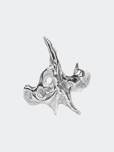 Bianca Mecweld Metal Lustrous Ring Silver