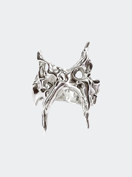 Bianca Mecweld Earth Butterfly Ring Silver