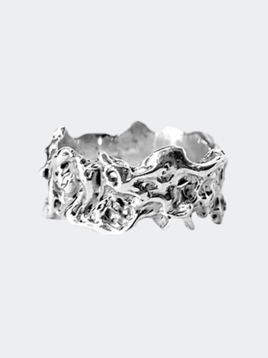 Bianca Mecweld Deep Woods Morphed Ring Silver
