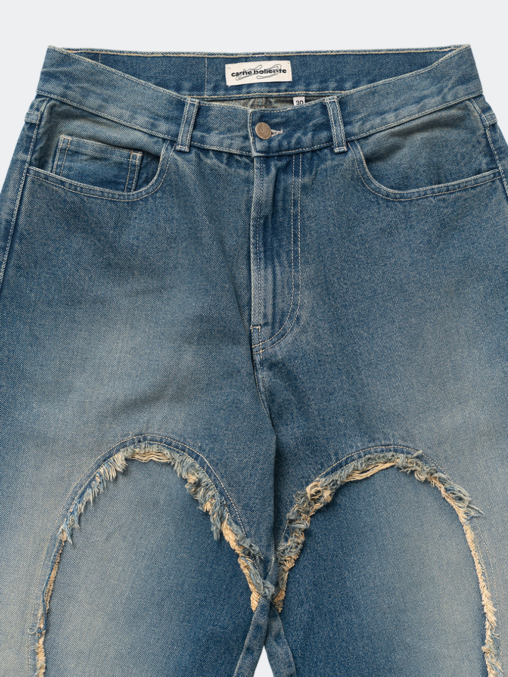 Carne Bollente Love Pants 00s Jet Bleached Blue