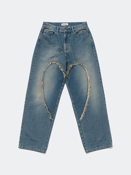Carne Bollente Love Pants 00s Jet Bleached Blue
