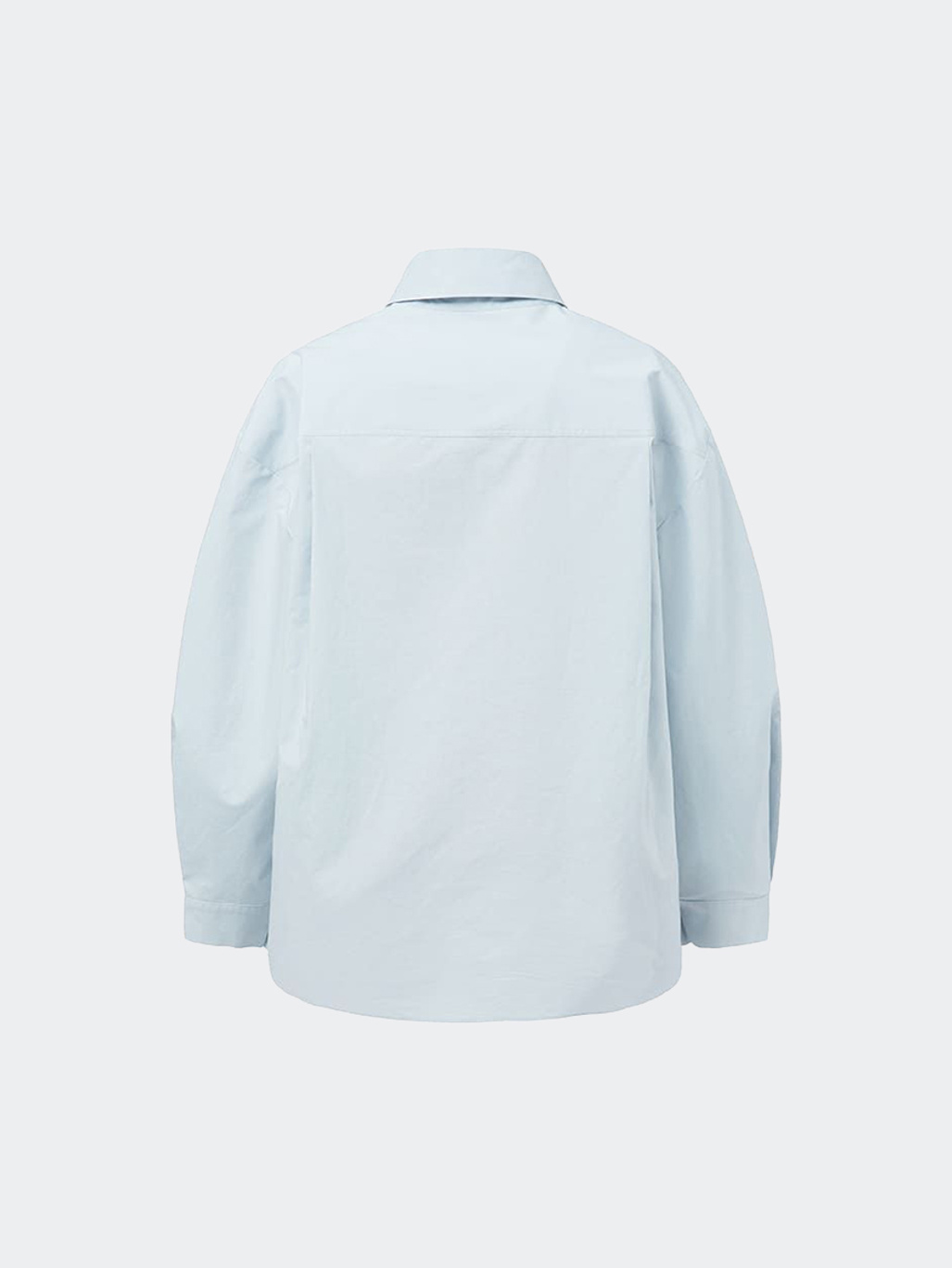Amomento Oversized Shirts Light Blue