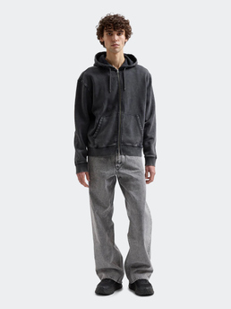 Brixtol Textiles BT Zip Hoodie Washed Black