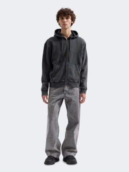 Brixtol Textiles BT Zip Hoodie Washed Black