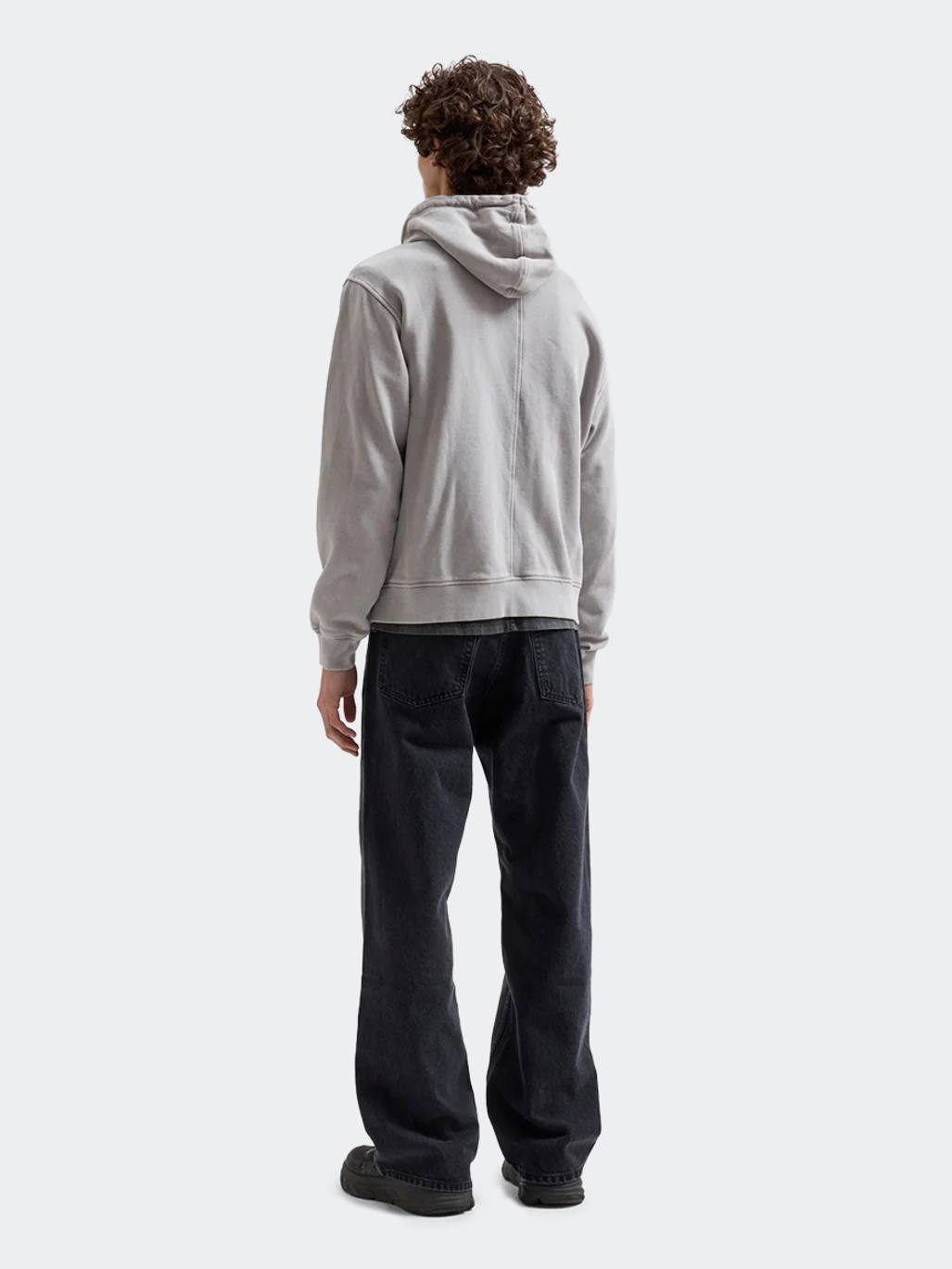 Brixtol Textiles BT Zip Hoodie Washed Grey