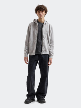 Brixtol Textiles BT Zip Hoodie Washed Grey