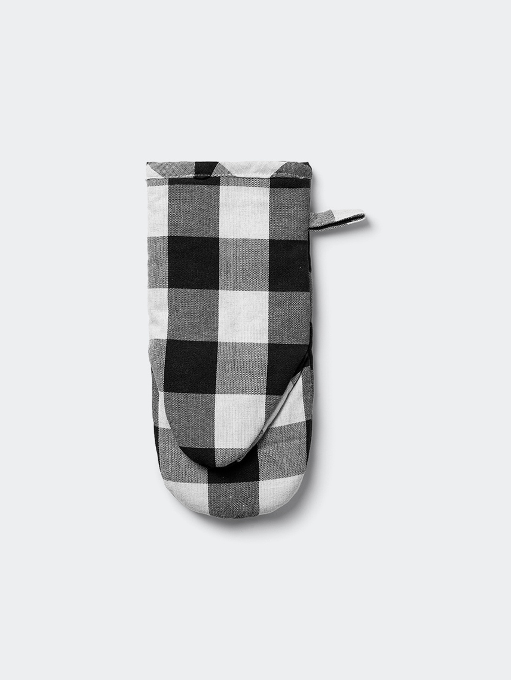 Midnatt Oven Mitt Black/White