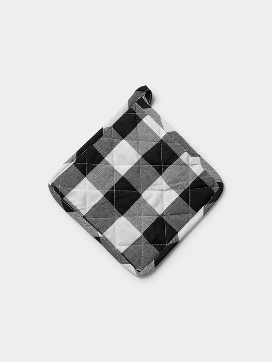 Midnatt Pot Holder Black/White