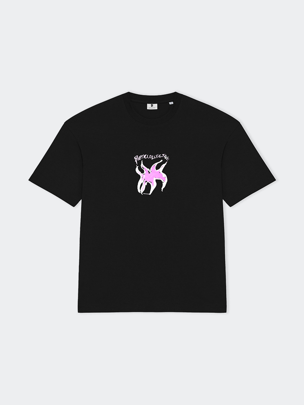 Poetic Collective Fluid Tribal T-shirt Black