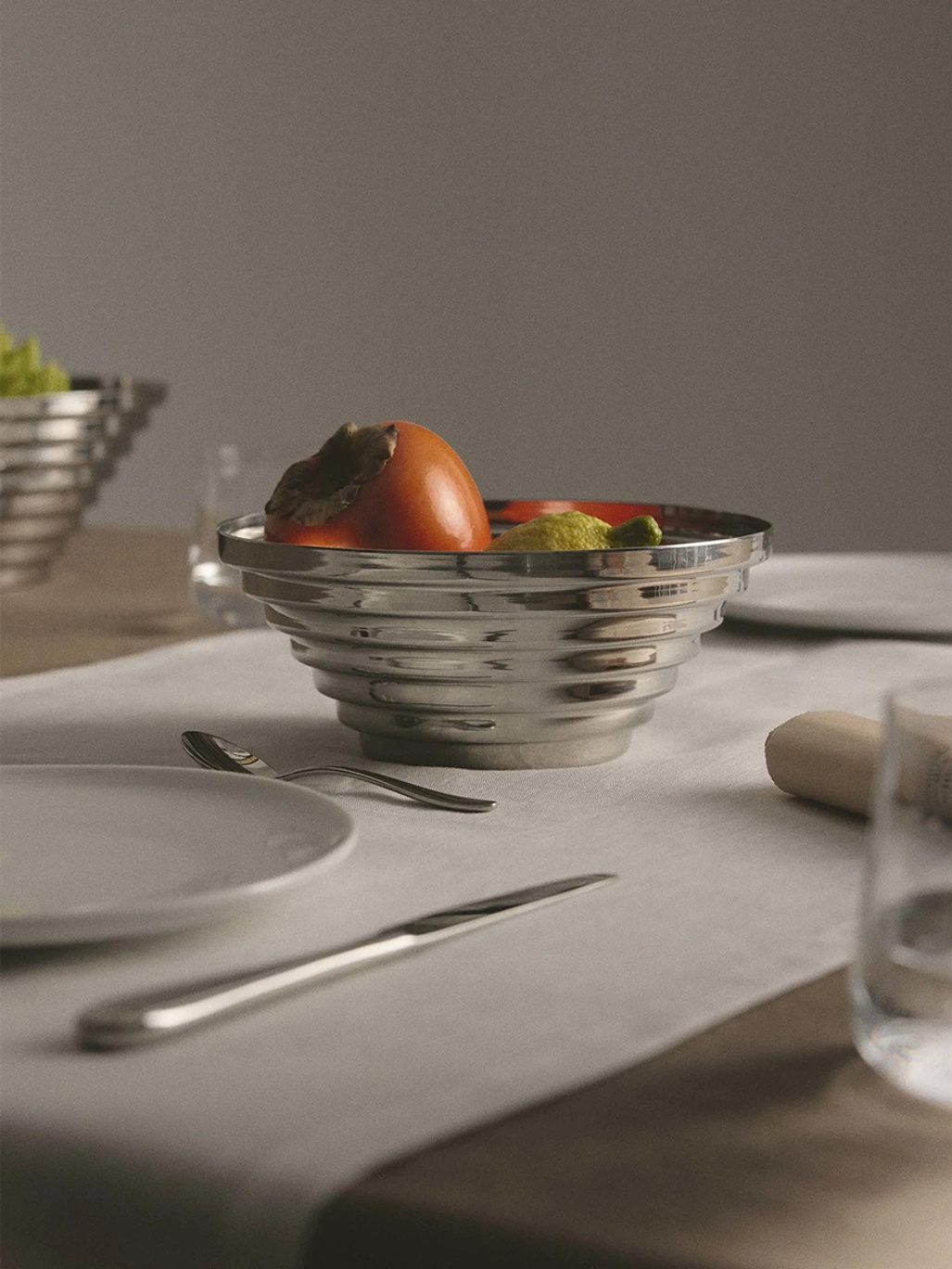 Alessi Maya Round Basket Stainless Steel