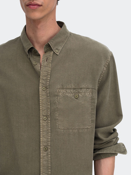 Filippa K Zachary Shirt Dark Olive Green