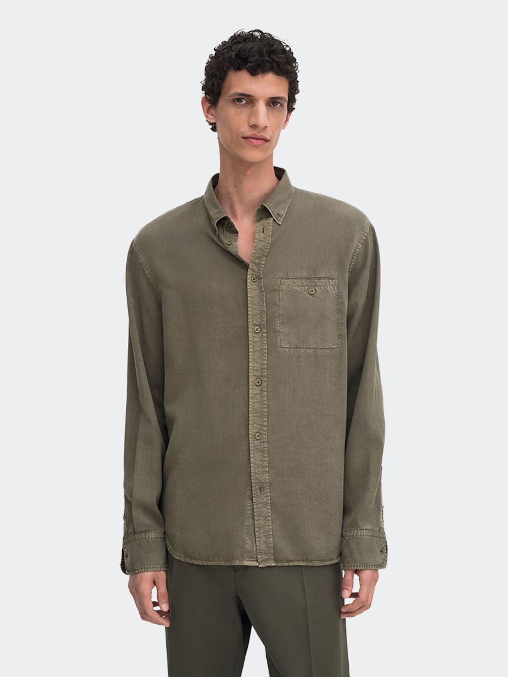 Filippa K Zachary Shirt Dark Olive Green