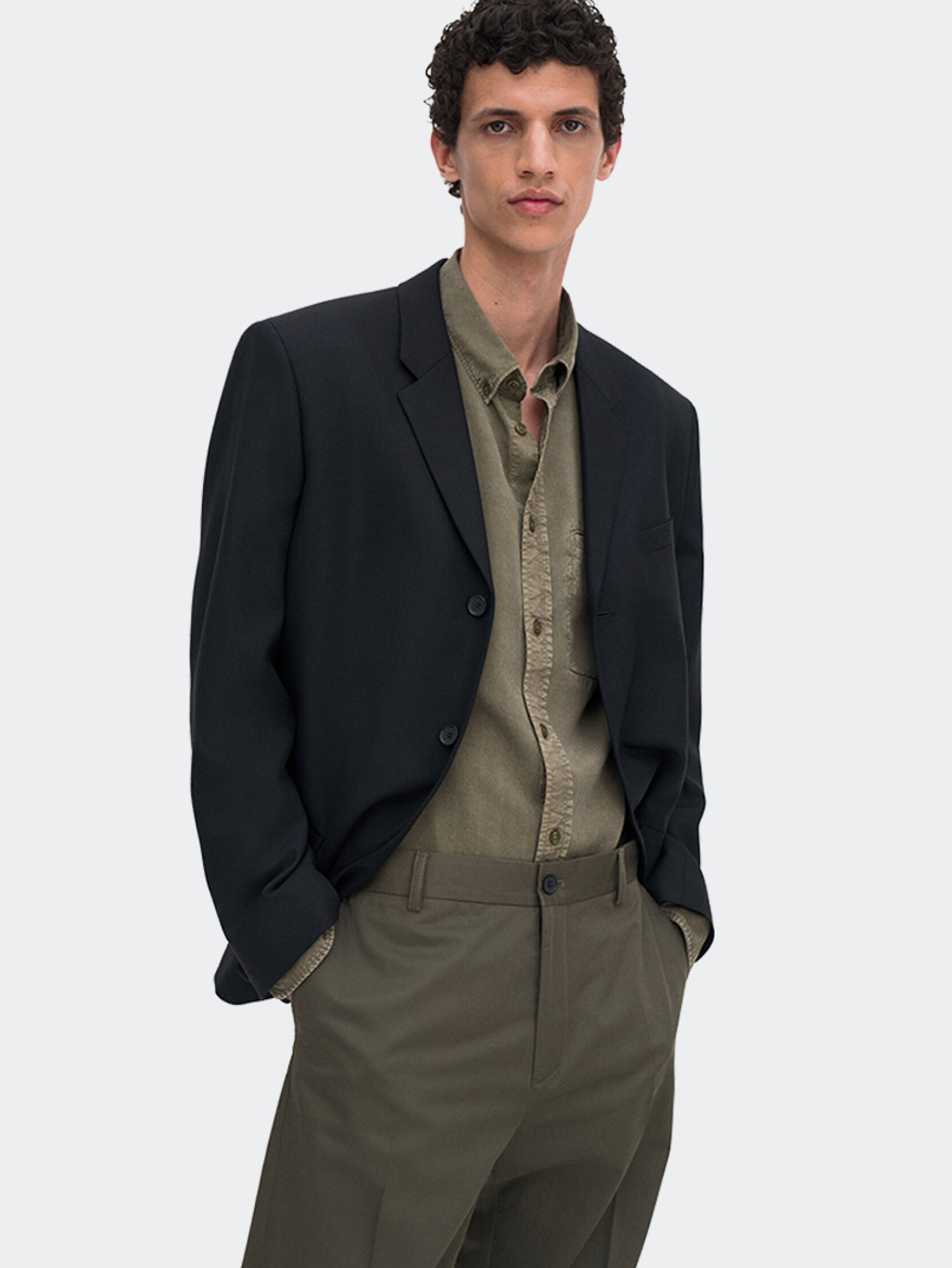 Filippa K Zachary Shirt Dark Olive Green