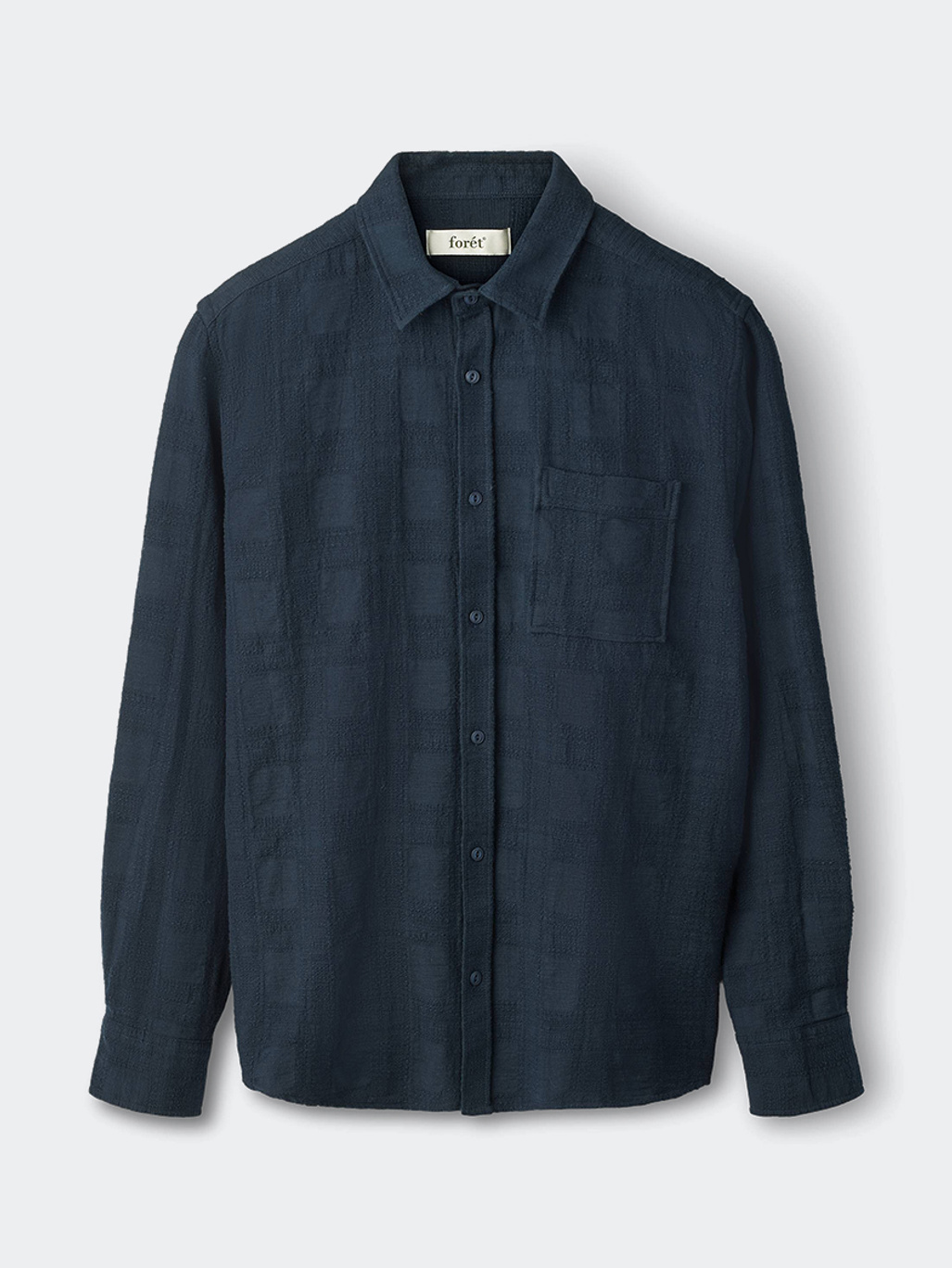 Forét River Jacquard Shirt Navy
