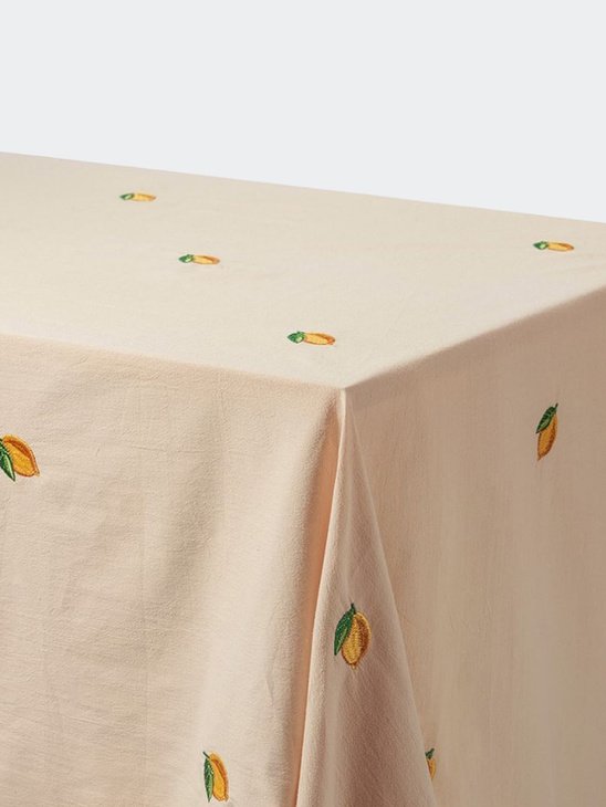 Midnatt Table Cloth Lemon 180x145