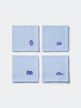 Midnatt Napkin Set Josefin La Mer