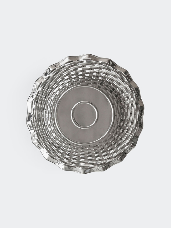 Roger Orfèvre Round Bread Basket Stainless Steel