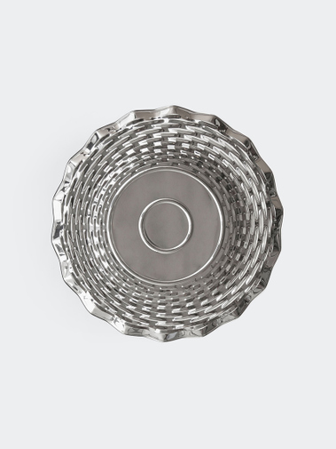 Roger Orfèvre Round Bread Basket Stainless Steel