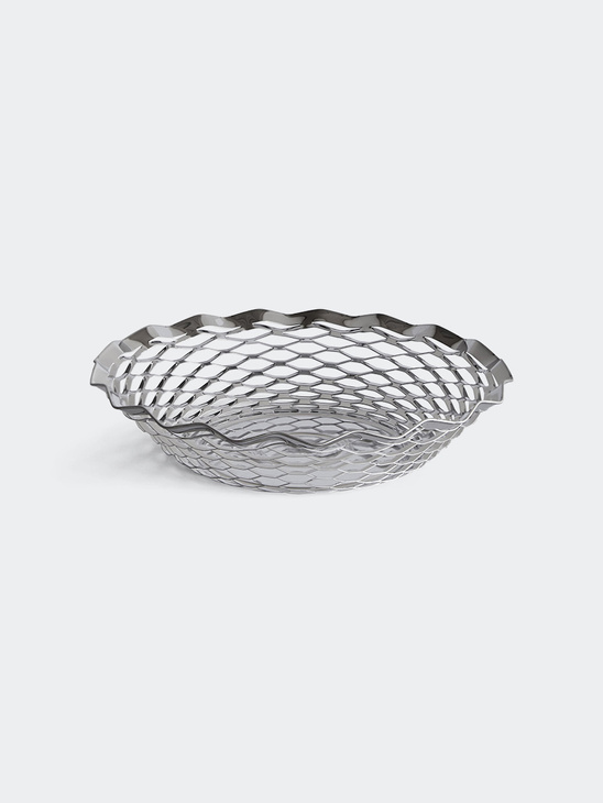 Roger Orfèvre Round Bread Basket Stainless Steel