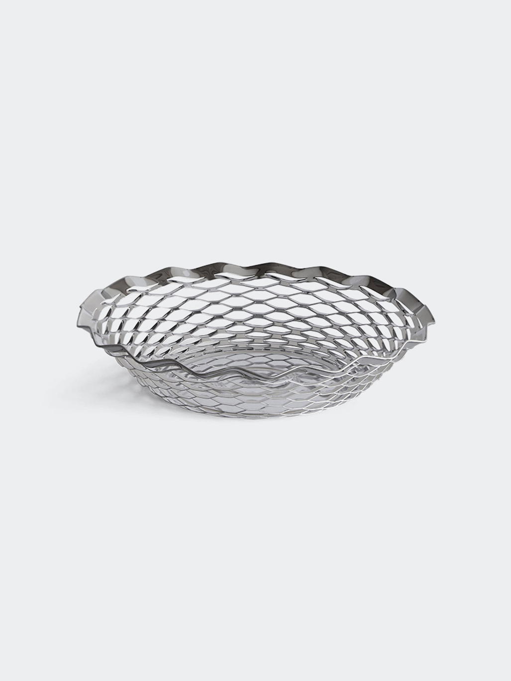 Roger Orfèvre Round Bread Basket Stainless Steel