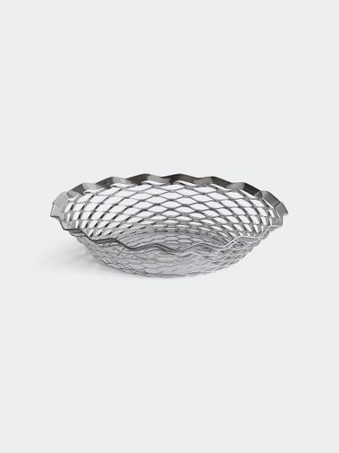 Roger Orfèvre Round Bread Basket Stainless Steel