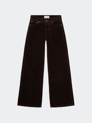 Kyoto Brown Flock Corduroy